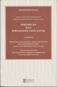 Image of Kajian oleh Pelapor Khusus Mengenai Perumahan yang Layak: Perempuan dan Perumahan yang Layak