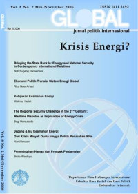 Image of Global Jurnal Politik Internasional: Krisis Energi?