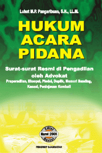 Image of Hukum Acara Pidana: Surat-surat Resmi di Pengadilan Advokat