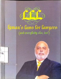 Image of Lyman's Law for Lawyers (and everybody else, too!)
