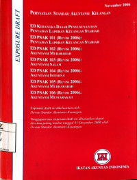 Image of Pernyataan Standar Akuntansi Keuangan: Exposure Draft